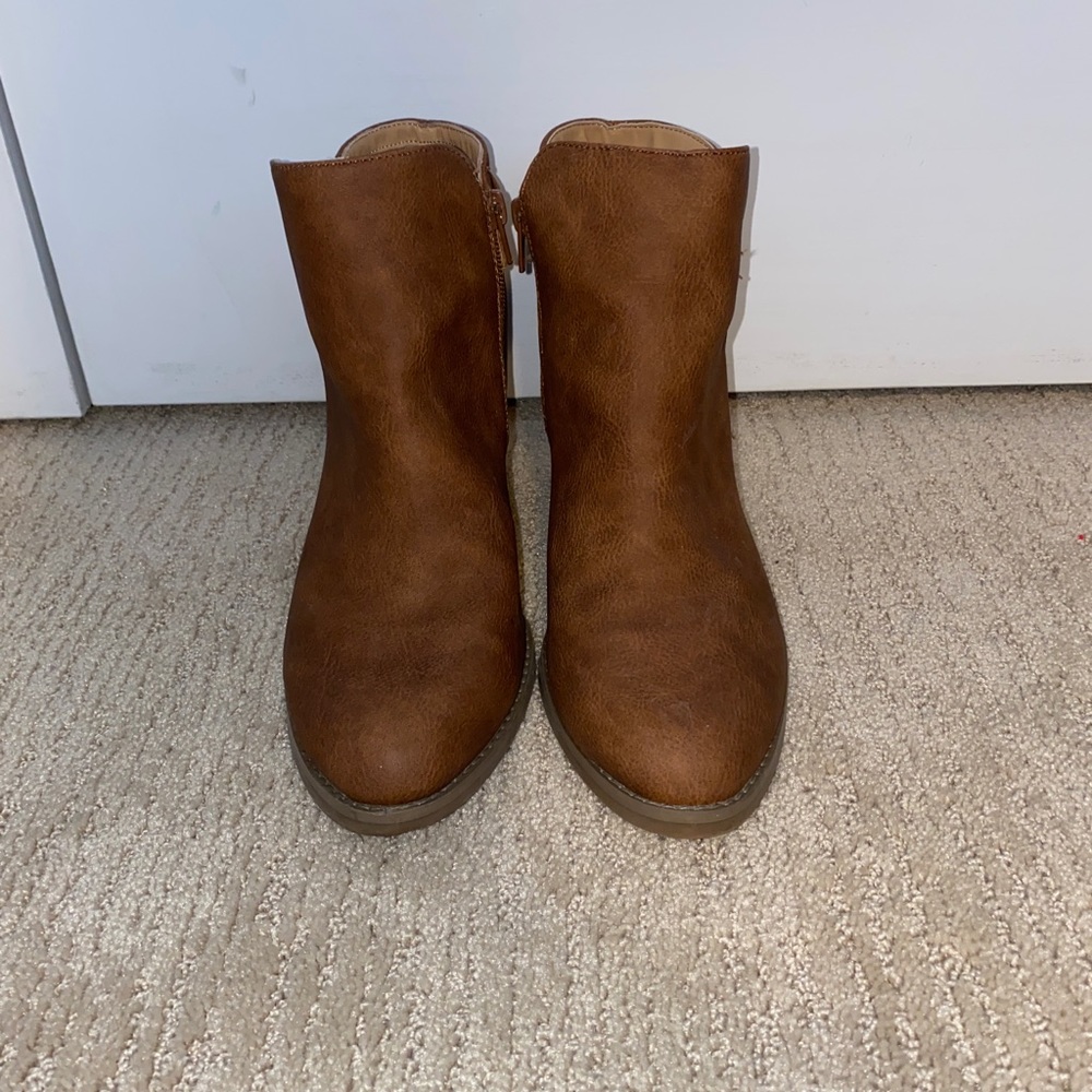 Brown booties